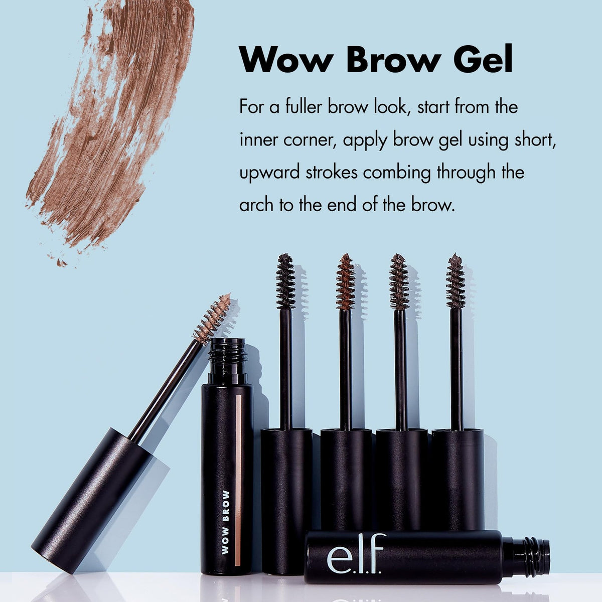 Volumizing Brow Gel - Buildable Wax-Gel with Fibers for Fuller Brows, Taupe