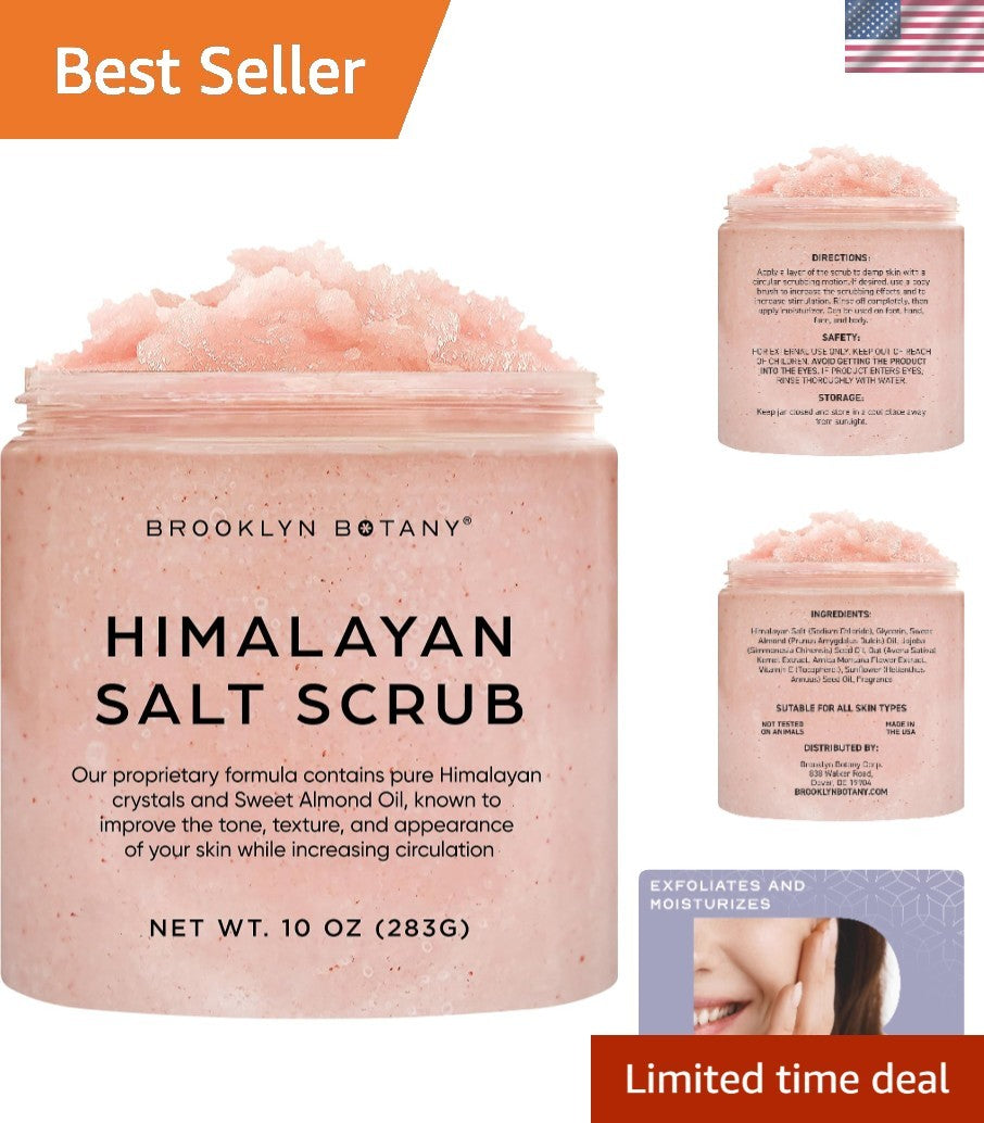 10 oz Himalayan Salt Body Scrub - Exfoliating & Moisturizing for All