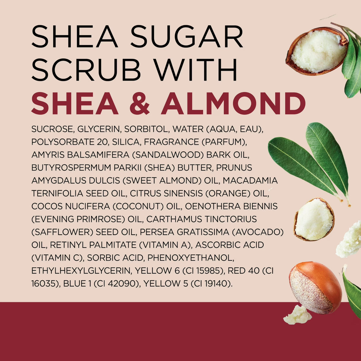 Dr Teal's Shea Sugar Body Scrub Almond Essential Oils, 19 oz - FREE