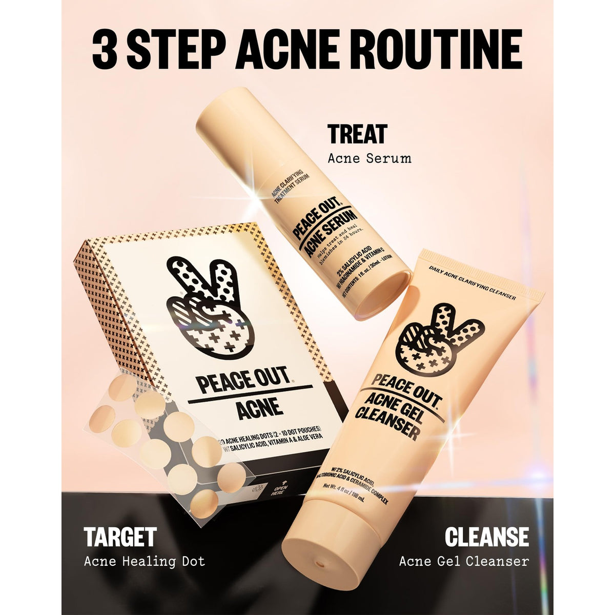 Acne Gel Cleanser with Salicylic Acid for Breakouts and Blemishes - Gentle Daily Face & Body Wash