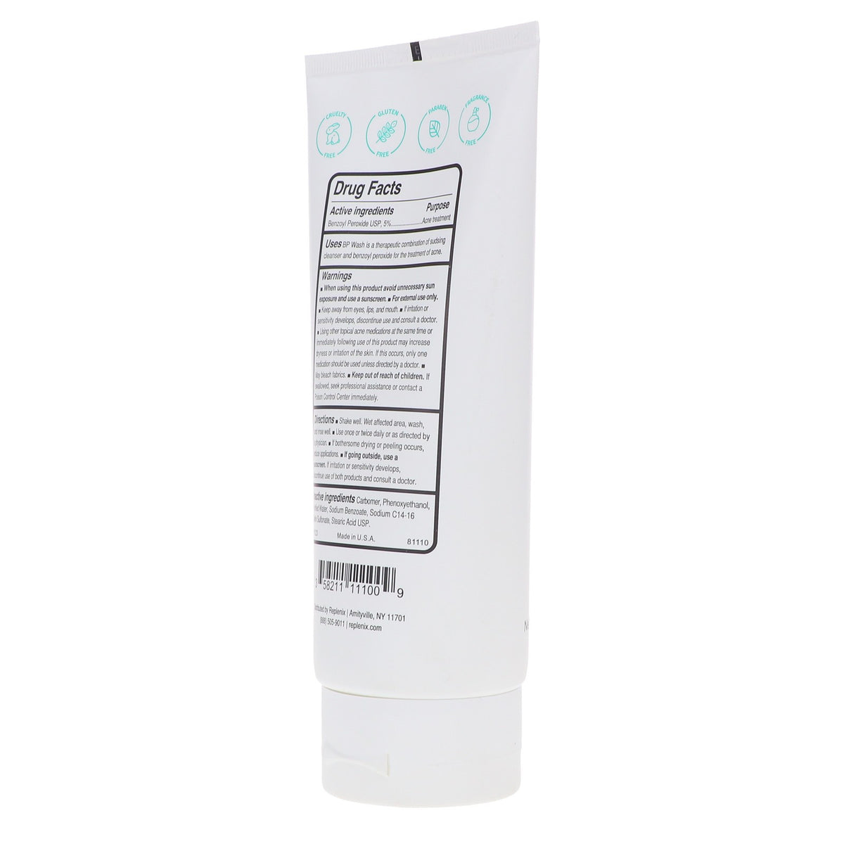 Acne Face Wash with 5% Benzoyl Peroxide - Clear Skin 6.7 oz