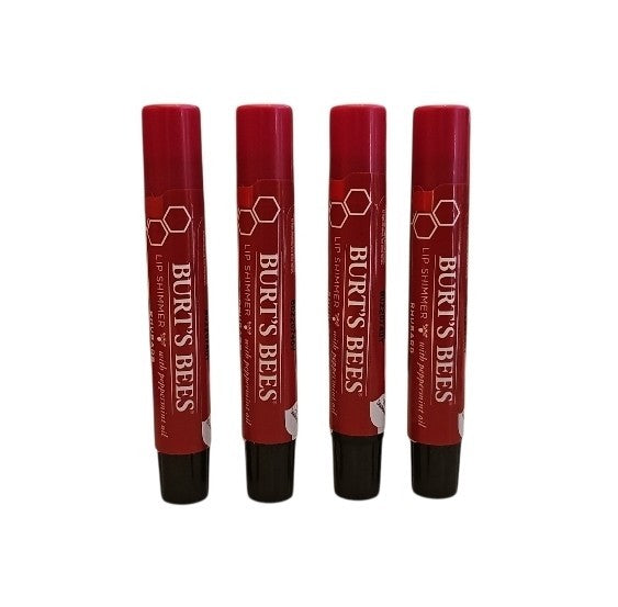 Lip Shimmer Set with Peppermint Oil - 4 Pack, Sealed, 0.09 oz Each