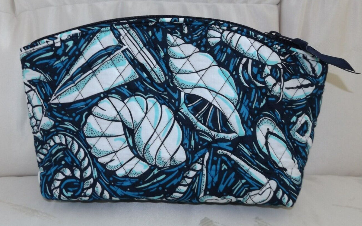 Large Travel Cosmetic Case with Pattern - Vera Bradley Shore Enough Turtle