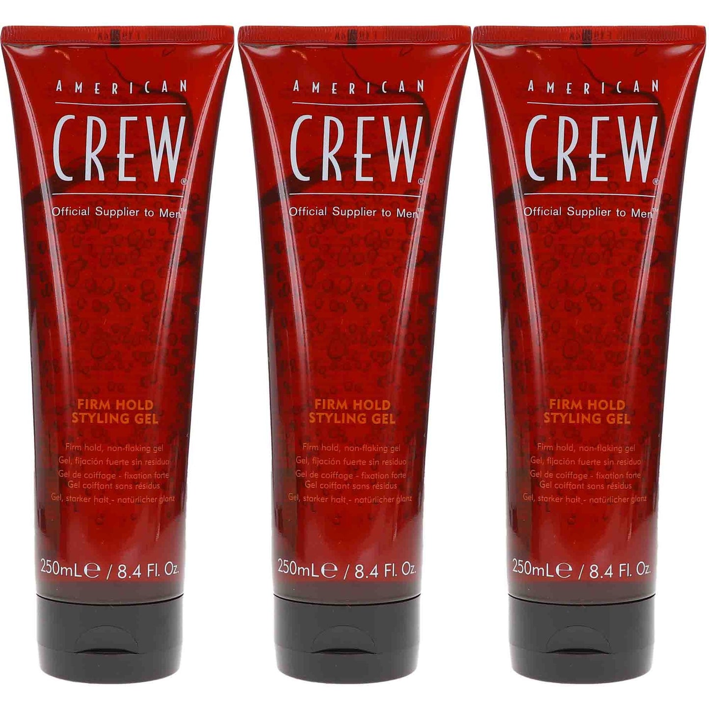 American Crew Firm Hold Hair Gel 8.4 oz - Strong Hold Styling Gel 3 Pack