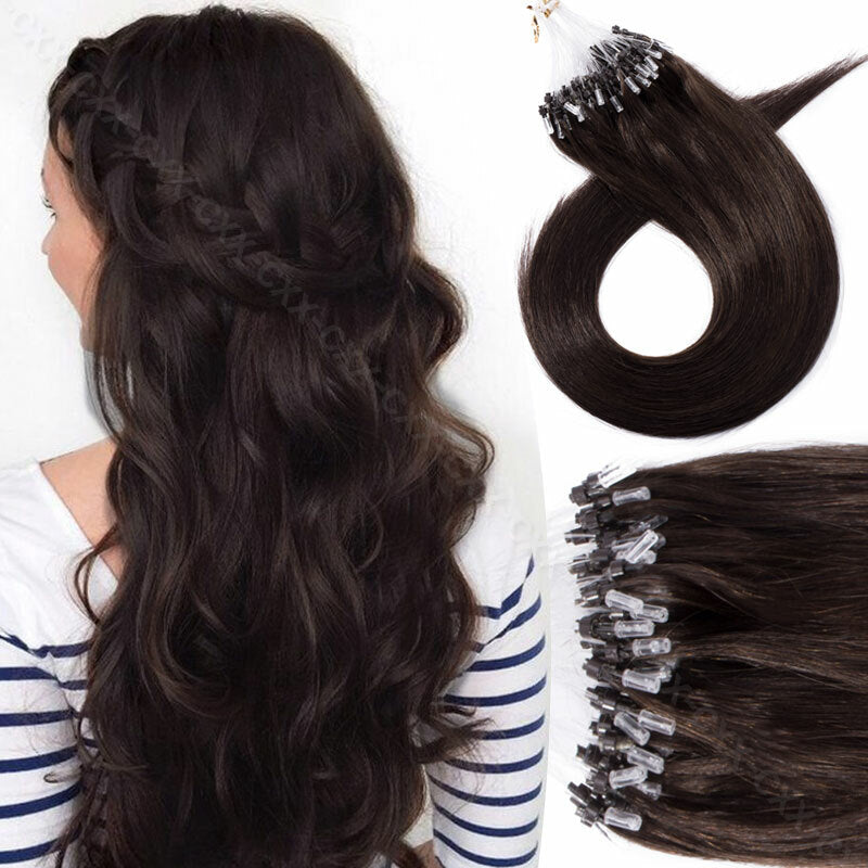 Micro Loop Hair Extensions Beads Link - Russian 100% Remy Human Hair Balayage