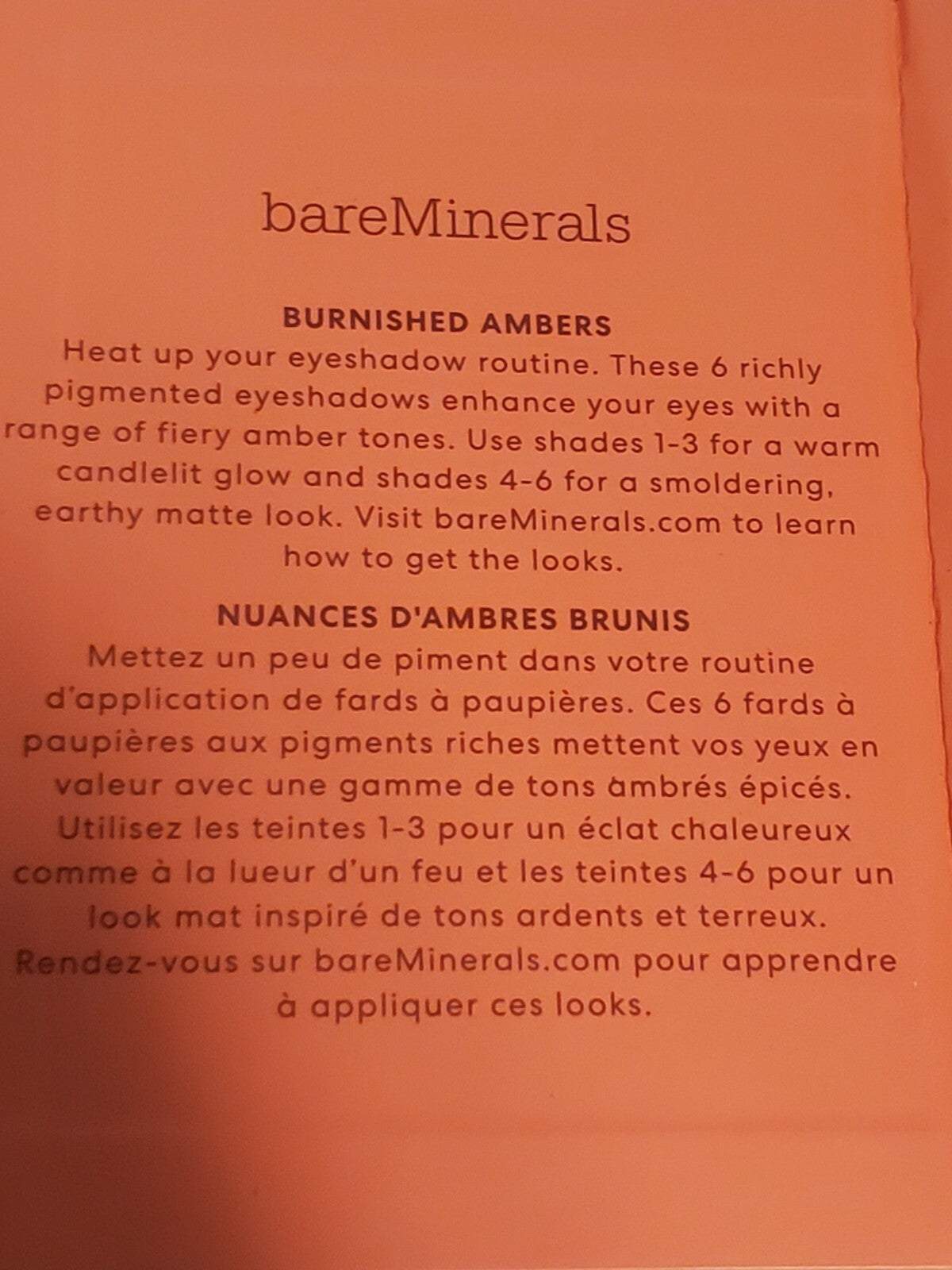 BareMinerals Mineralist Burnished Eyeshadow Palette - Warm Tones, 6 Shades, Vegan & Talc-Free