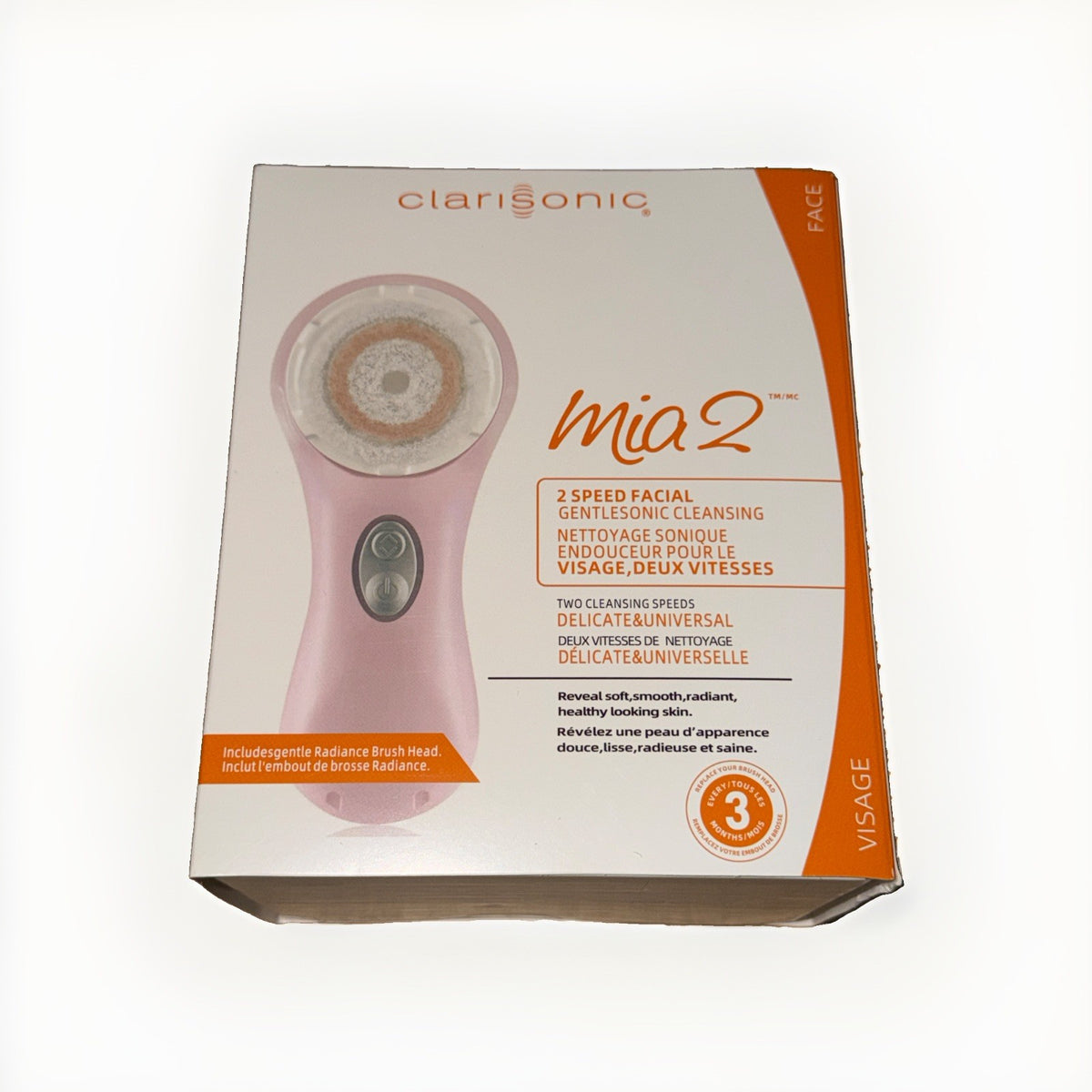 Clarisonic Mia 2 Sonic Facial Cleansing Brush System - White