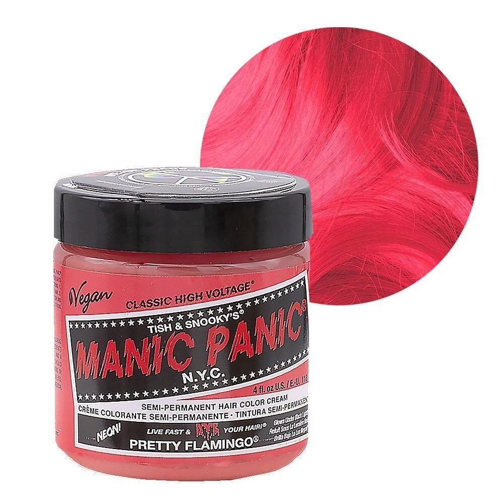 Semi-Permanent Hair Color Cream - Pretty Flamingo 4oz