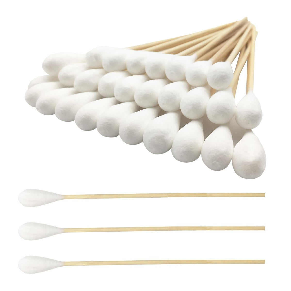 Long Cotton Swabs - 6 Inch Large Size Pet & Personal Care 400pcs