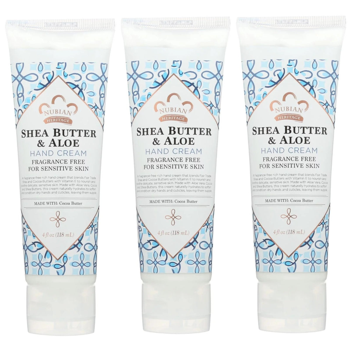 Shea Butter & Aloe Hand Cream 4 oz - 3 Pack