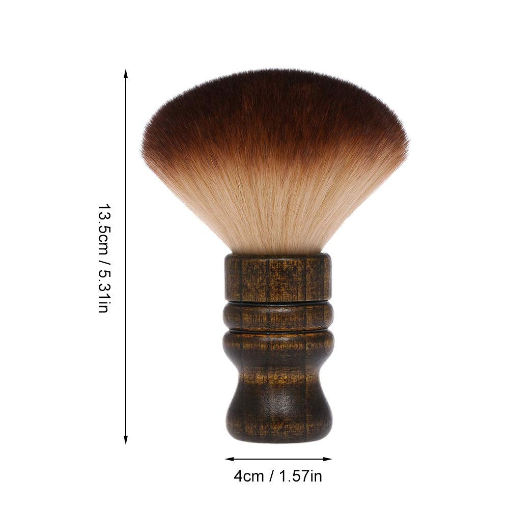 Large Neck Duster Brush for Hair Cutting and Styling - Soft Fiber Barber Tool