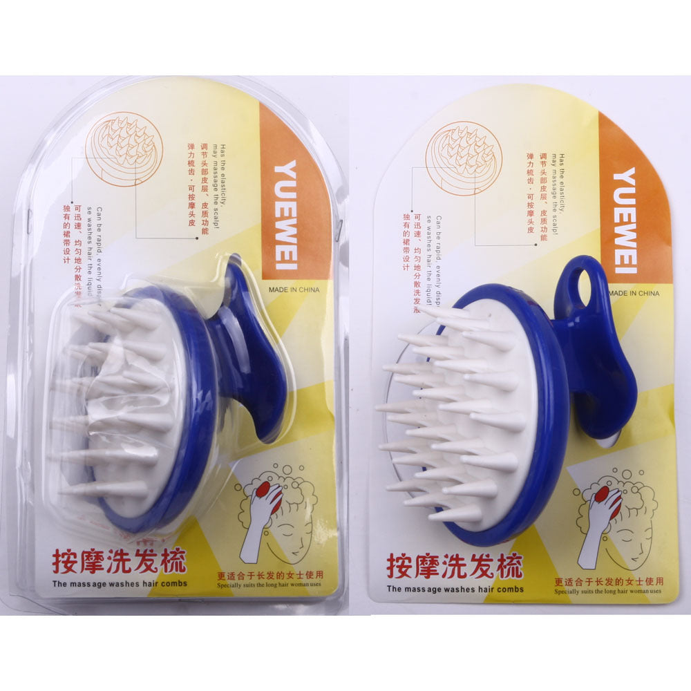 Scalp Massage Hair Brush for Shampoo & Hair Care - Soft Bristle Head Scrubber