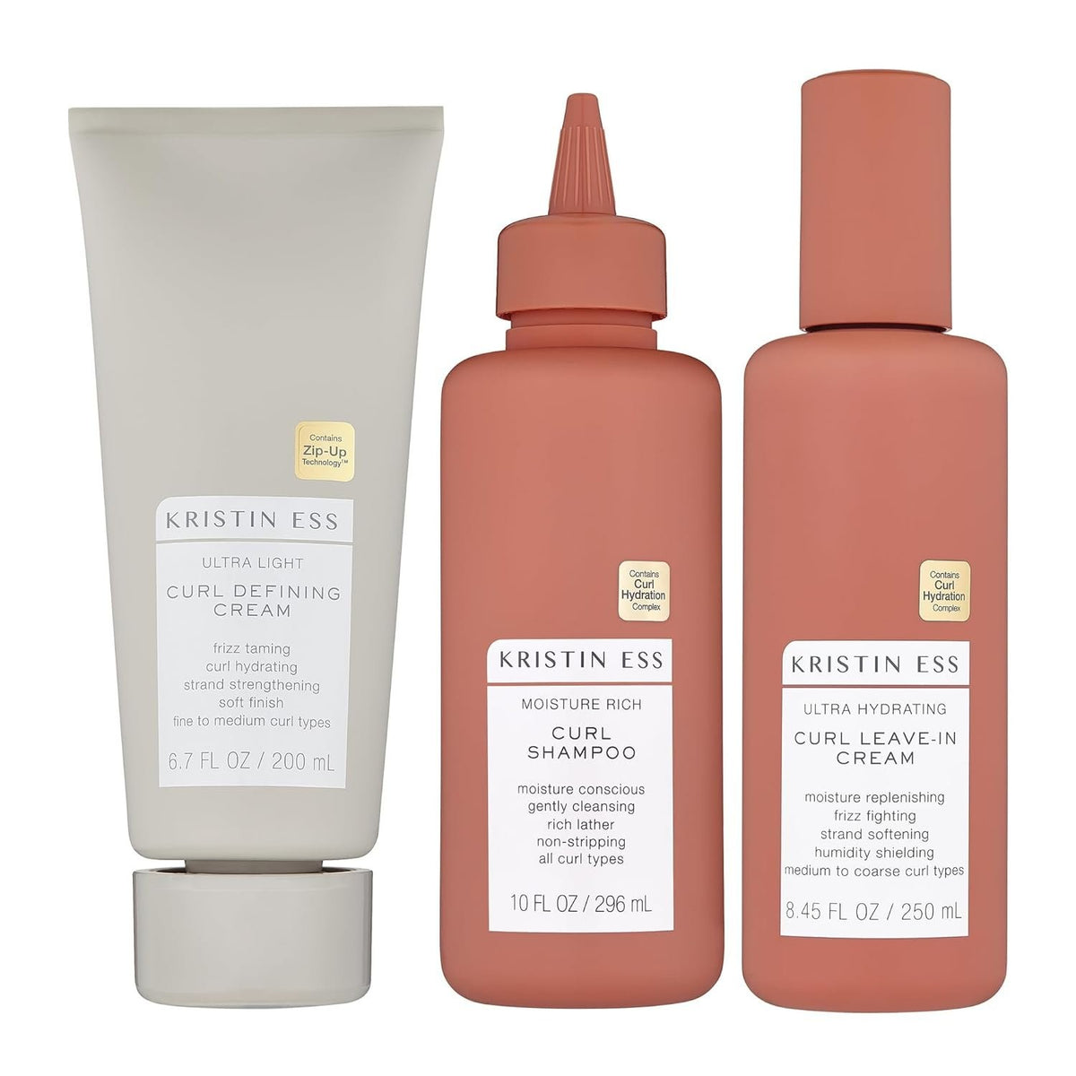 Curl Set with Shampoo, Conditioner & Defining Cream for Curly Hair