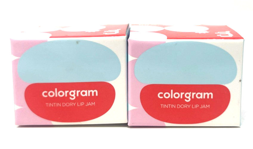 Set of 2 Cherry Lip Jam Lip Glosses - Colorgram Tintin Dory in New Packaging