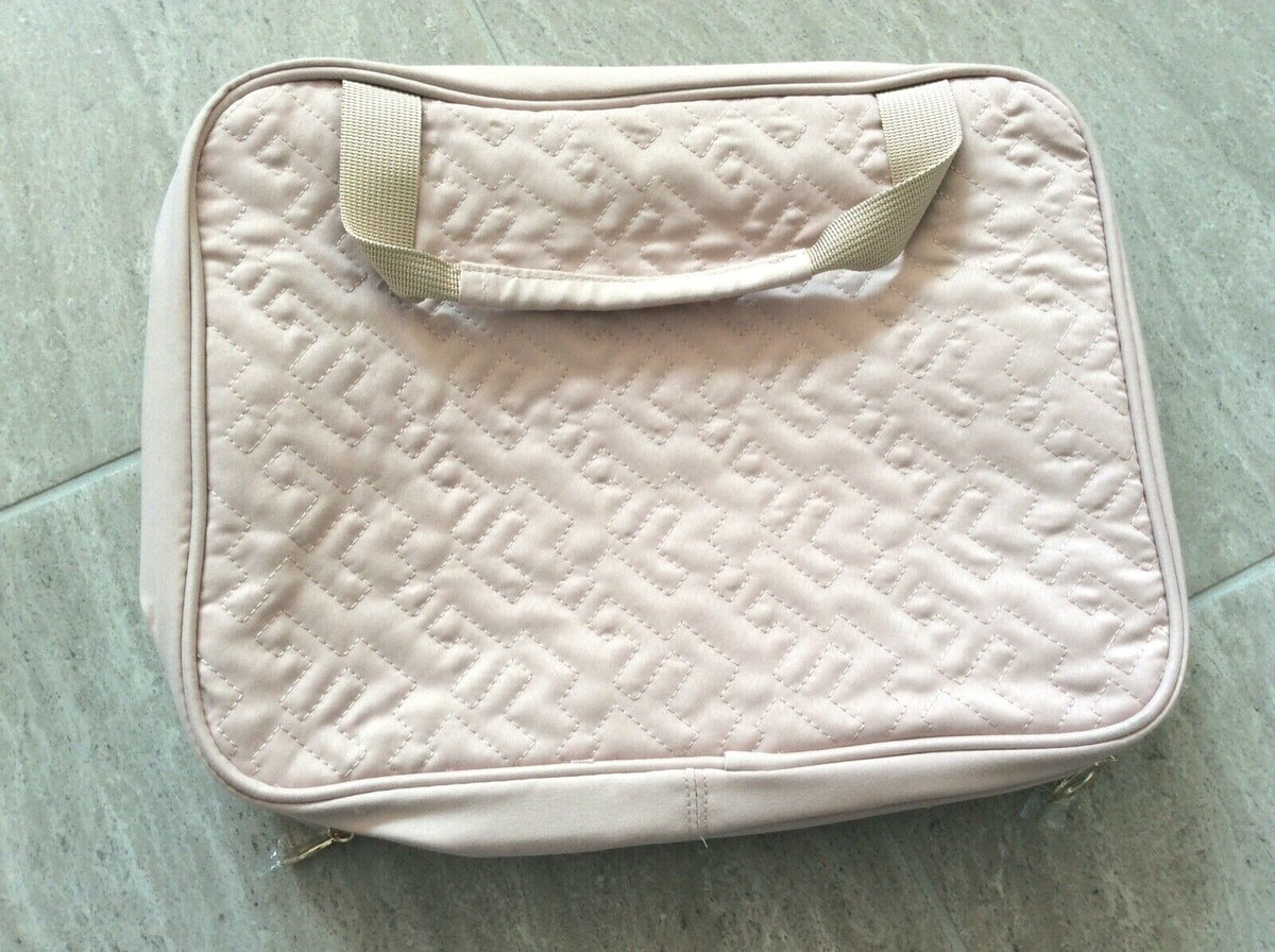 Large Travel Cosmetic Organizer Bag with Hanging Hook - Pink, 4 Sections