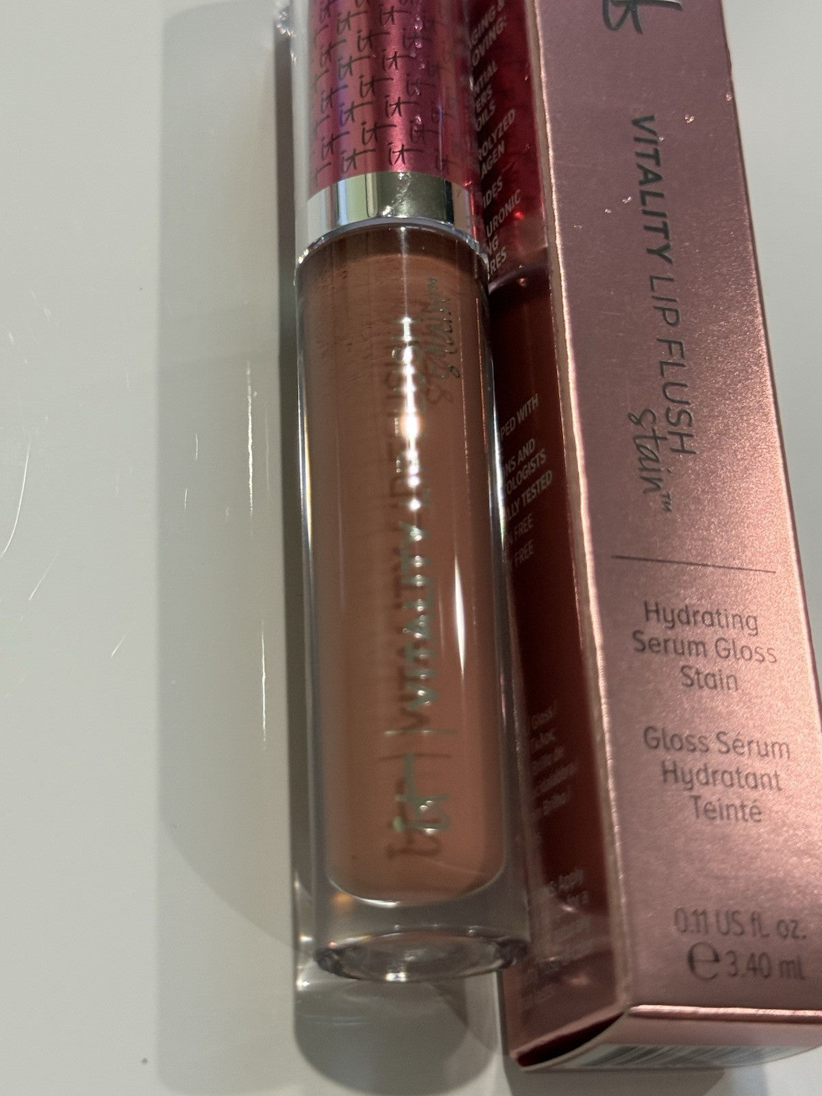 It Cosmetics Vitality Lip Flush Lip Serum & Stain in Naturally Flushed