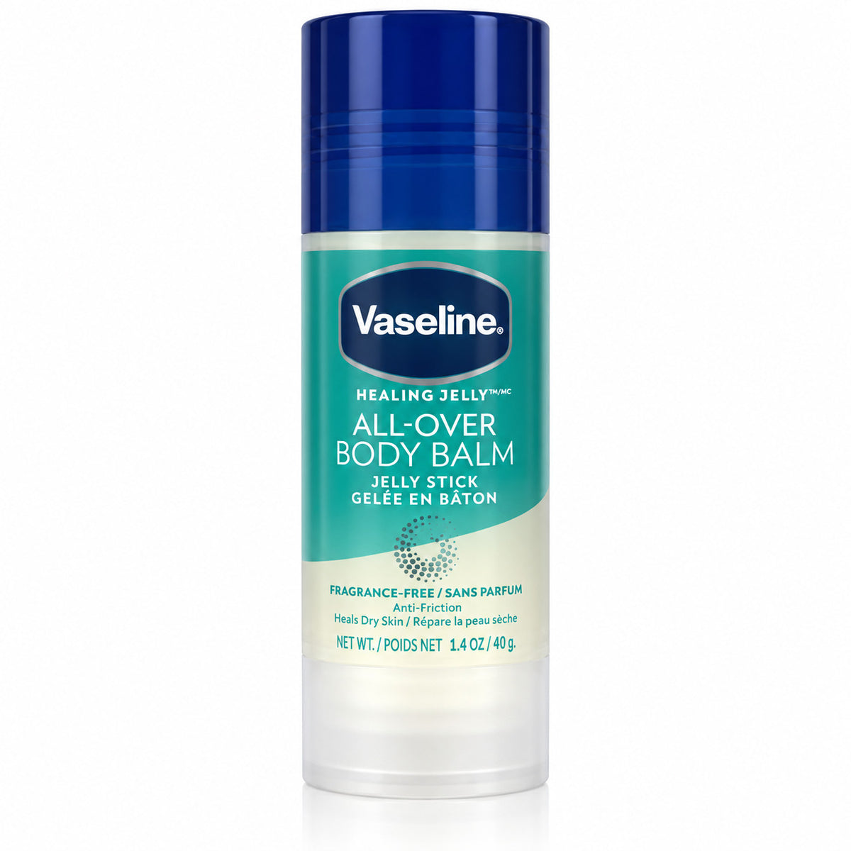 Vaseline Body All- over Balm Stick For Dry Skin Unscented 1.4 oz - 2