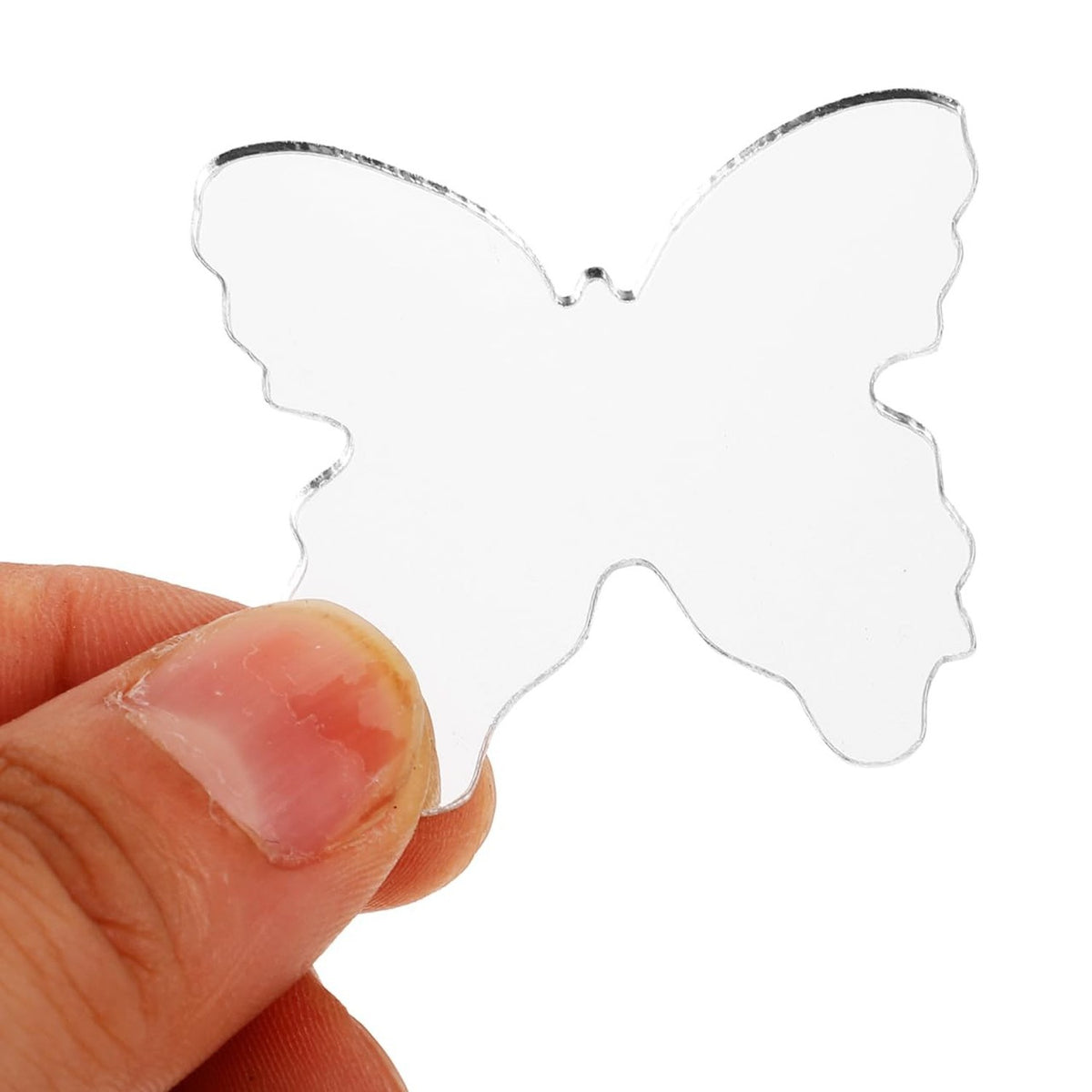 Mini Butterfly Mirror Sticker for Phone Back - Portable Acrylic Makeup Mirror 5-Pack