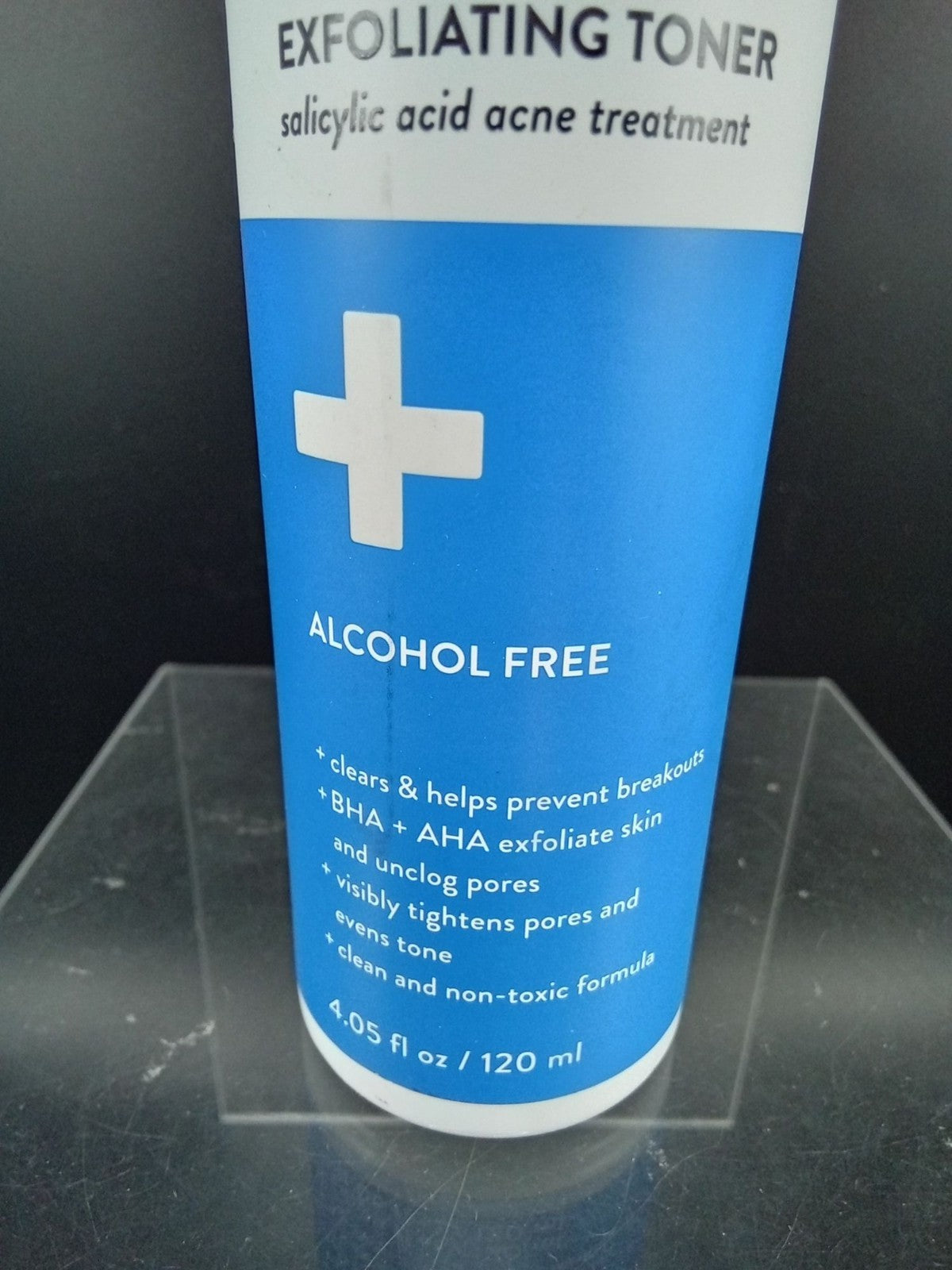 Acne Exfoliating Toner with Salicylic Acid 2% - Alcohol-Free, BHA + AHA, Peach Slices 4.05 oz