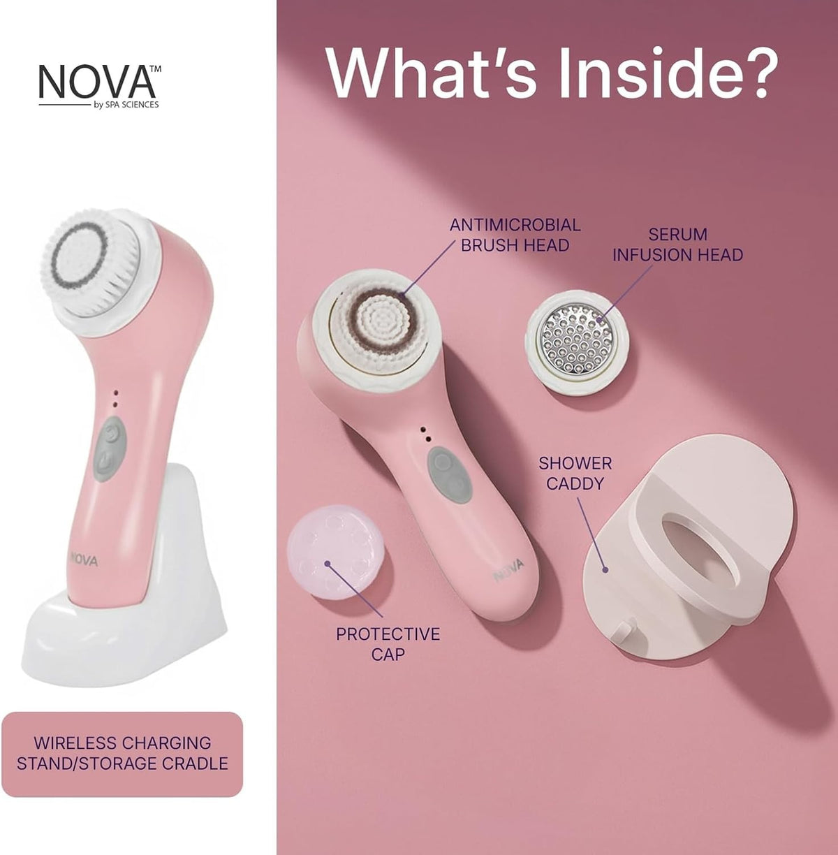 Sonic Cleansing Brush with Infusion System for Anti-Aging & Deep Facial Cleansing