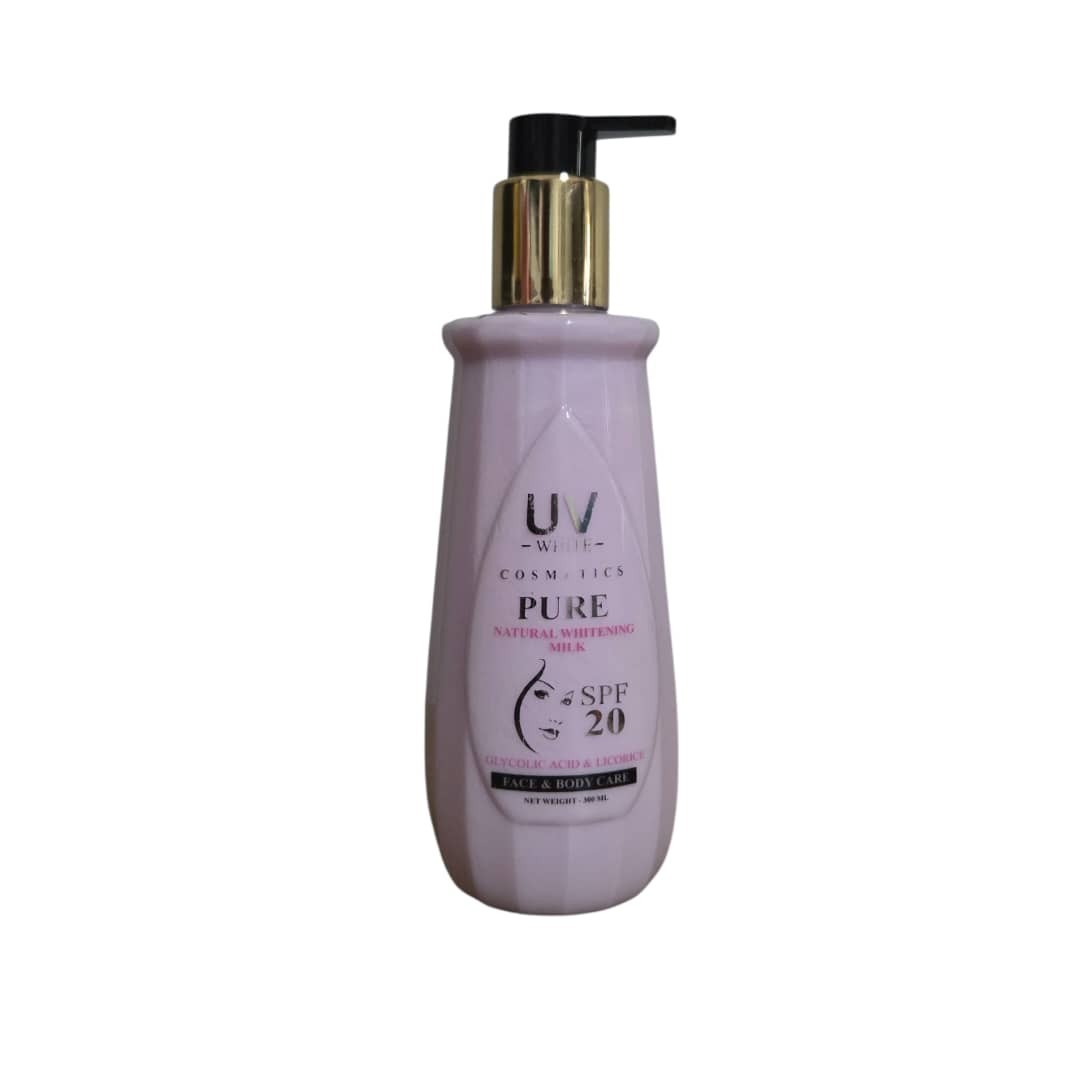 Brightening Glycolic Acid & Licorice Body & Face Milk SPF 20 - Natural Skin Care