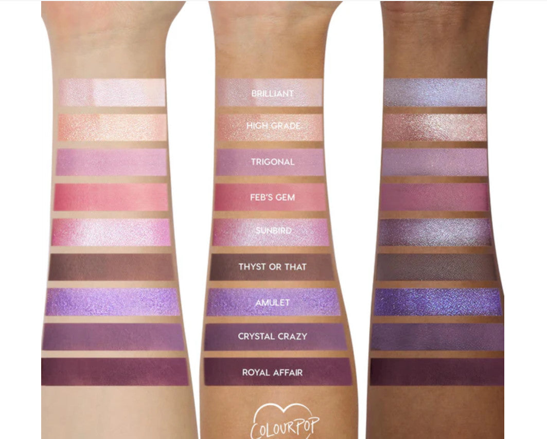 Pressed Powder Eyeshadow Palette - 9g Amethyst Shades, Cruelty-Free