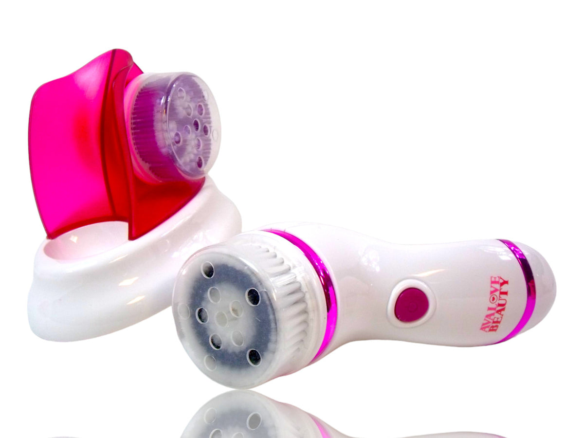 4-in-1 Electric "Facial Cleansing Brush Set" Face Body Exfoliating