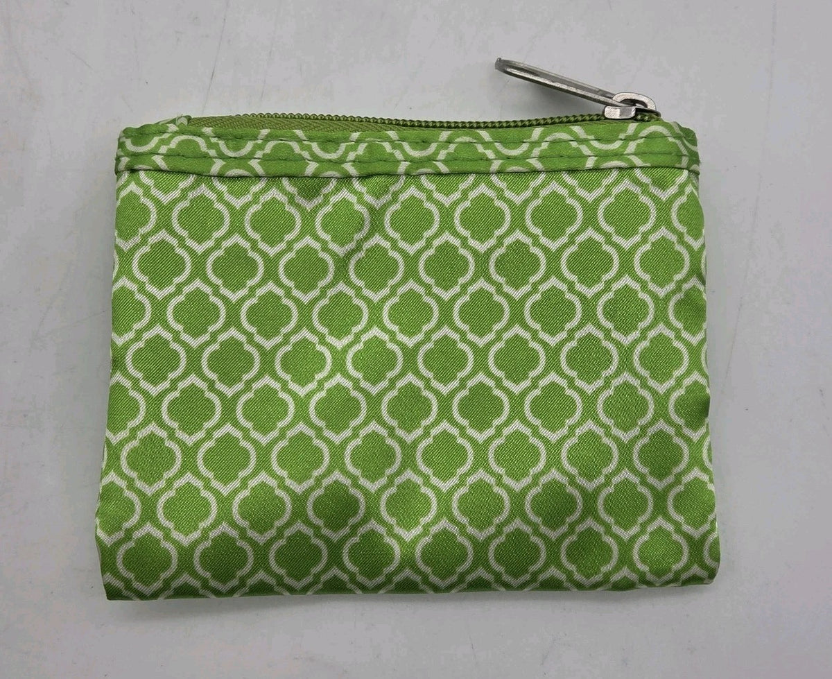 Pier 1 Imports 3-Piece Green Cosmetic Bag Set with Brush Roll and Pouches