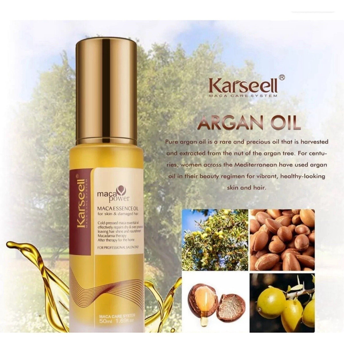 Damaged Hair Repair Treatment with Moroccan Argan Oil - Unbranded