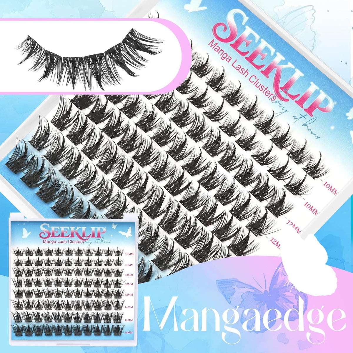 Fake Eyelash Clusters - Spiky Fluffy DIY False Lashes for Natural & Dramatic Looks