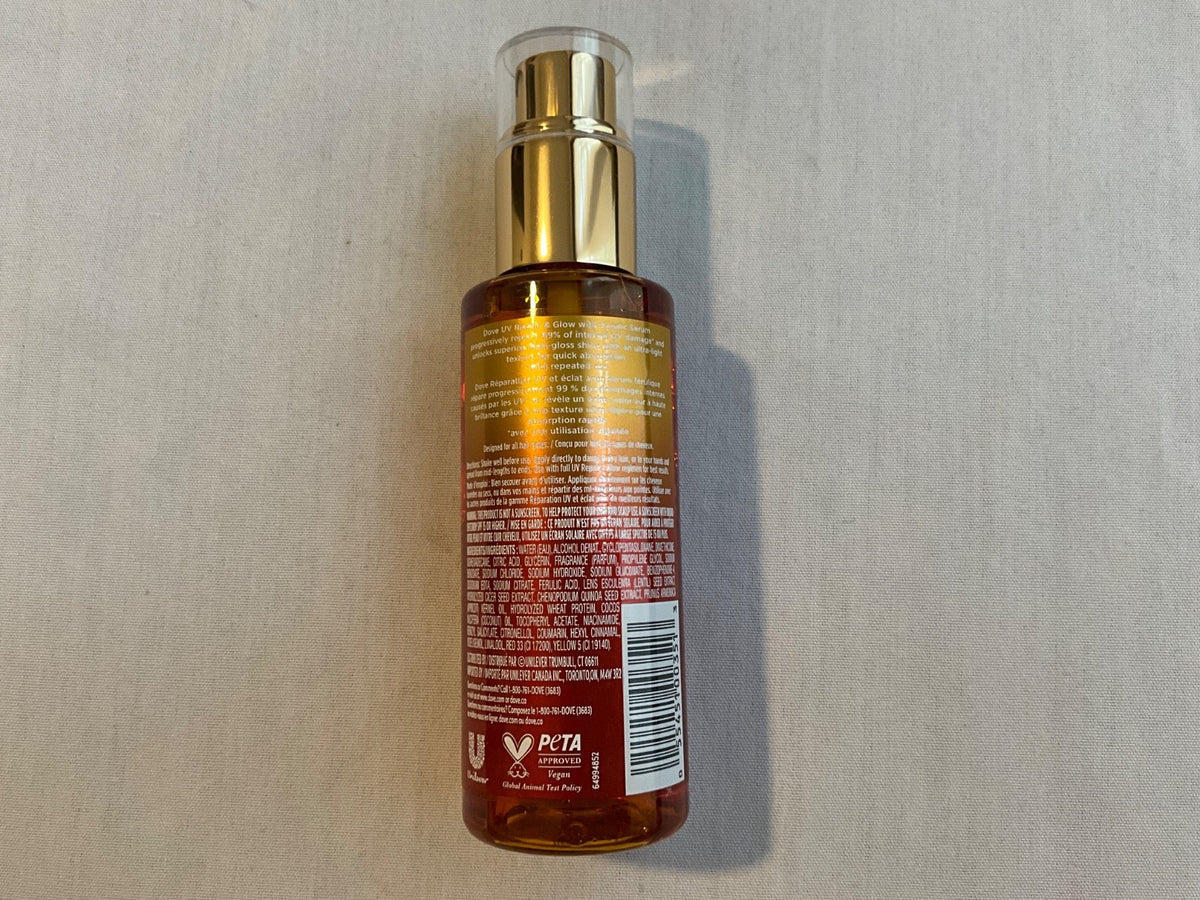 Dove Damage Therapy Bi-Phase Hair Serum & Oil UV Repair & Glow 3.9 fl oz