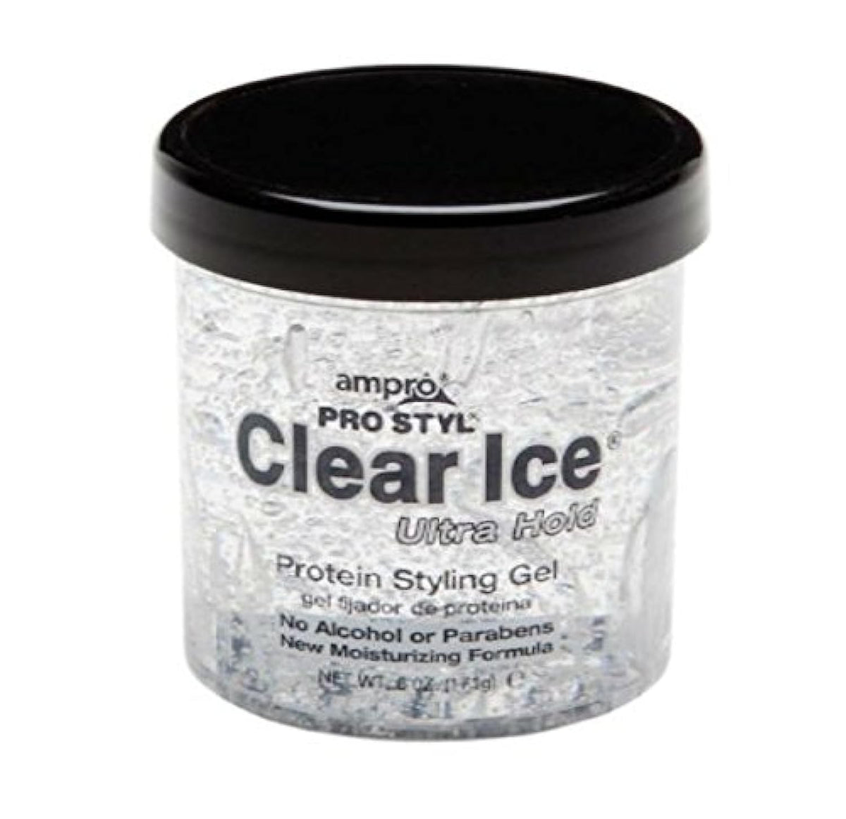 Hair Styling Gel - Clear Ice Protein Hold, Alcohol-Free, 4.5 Oz