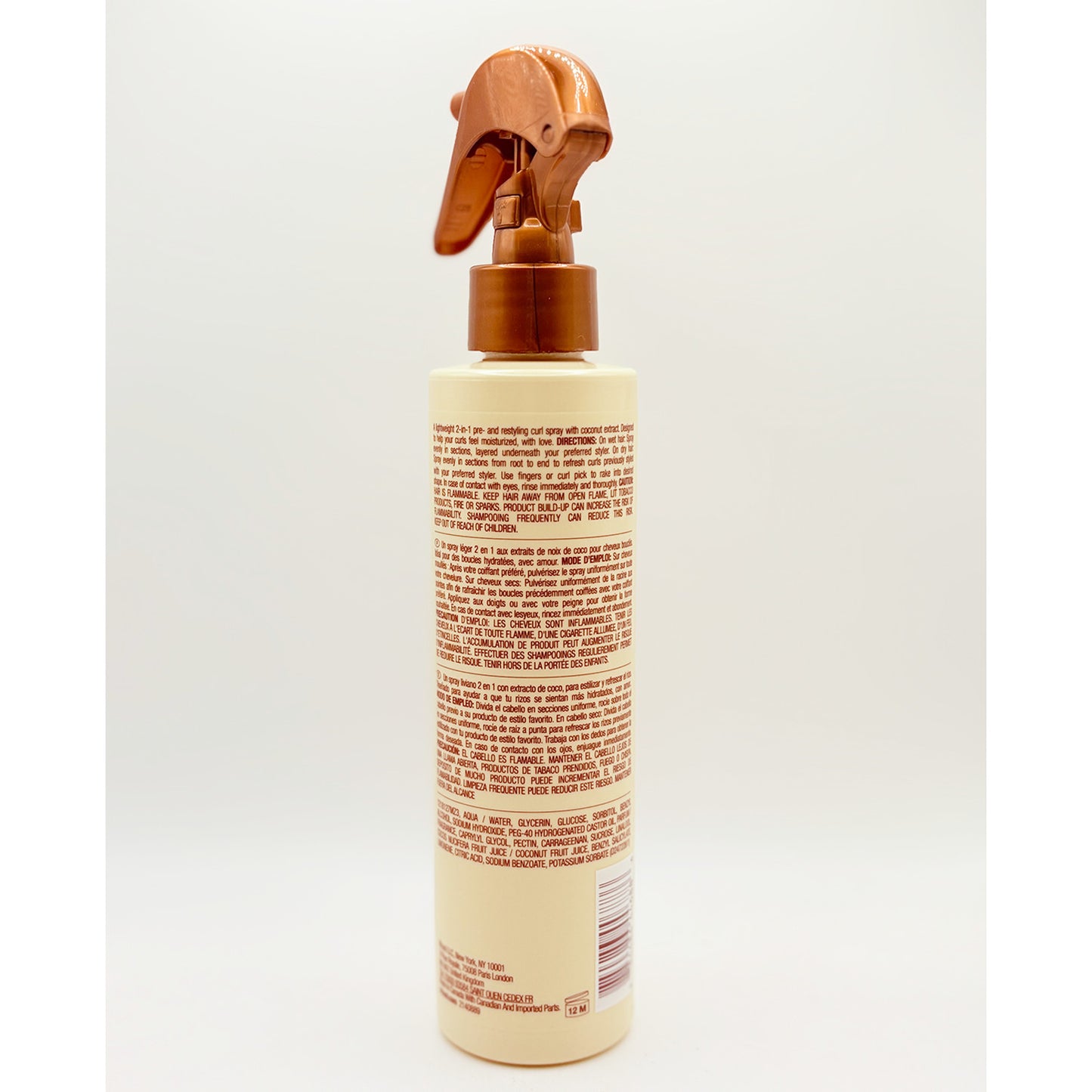 Curl Restyling Spray for All Hair Types - Hydrating & Frizz Control 6.8oz
