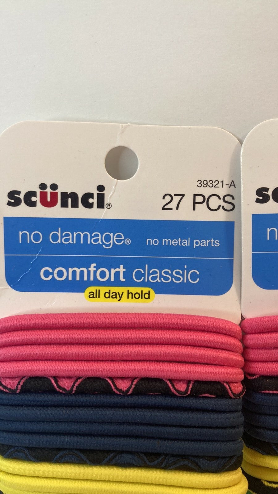 Scunci Comfort Classics No Damage Metal Parts Hair Ties Ponytail