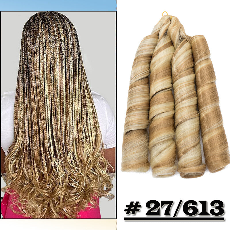Curly Braiding Hair 24" Wave French Curls Synthetic Extensions