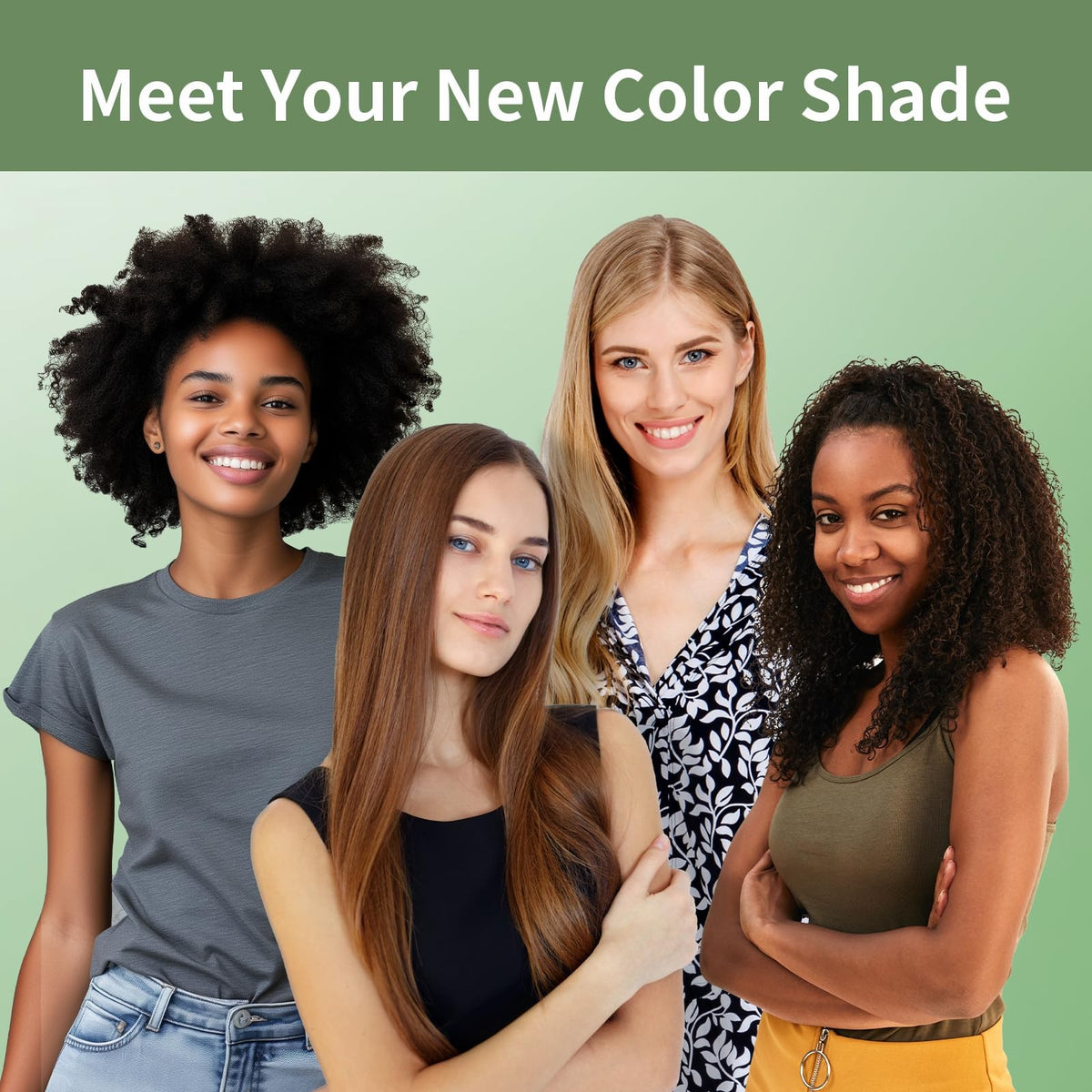 Black Hair Color Shampoo - Gray Coverage, 3-in-1 Formula
