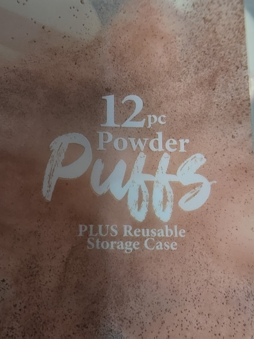 Makeup Powder Puffs 12-Pack with Reusable Storage Case for Face
