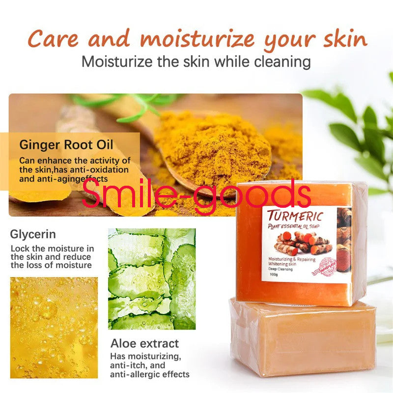 Turmeric Soap for Whitening & Acne Treatment - Natural Brightening 100g