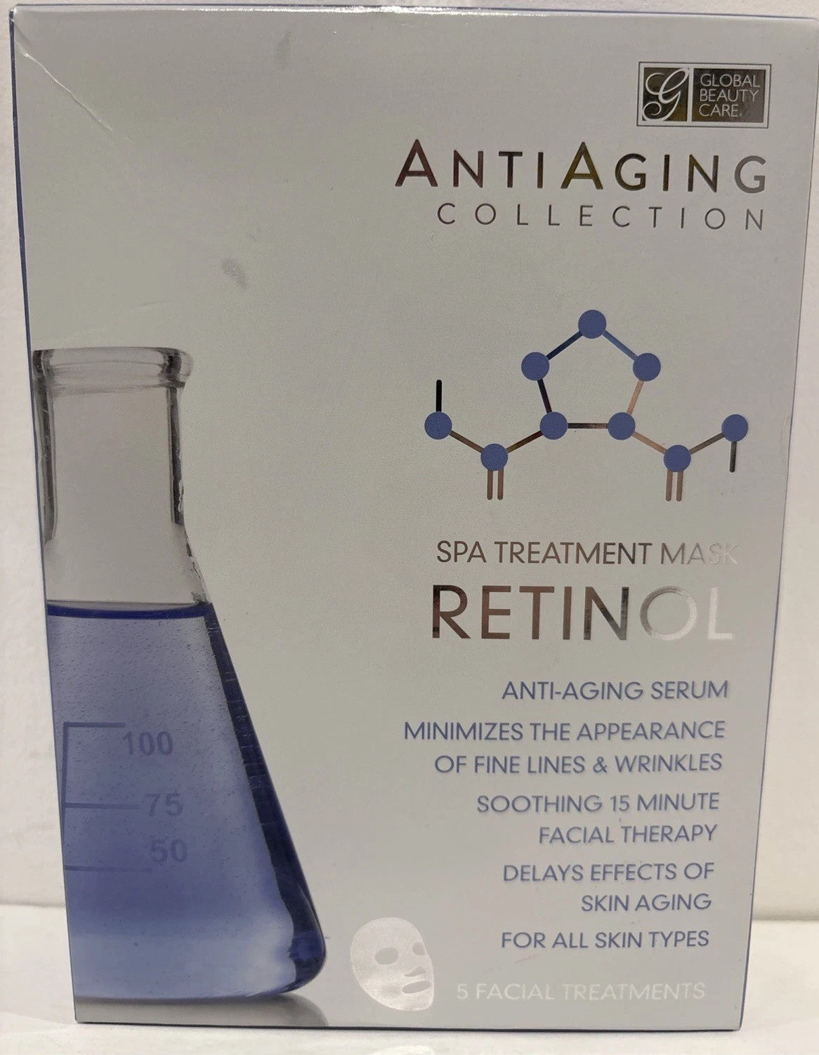 Anti-Aging Facial Treatment Set with Retinol - 5-Piece Collection for Youthful Skin