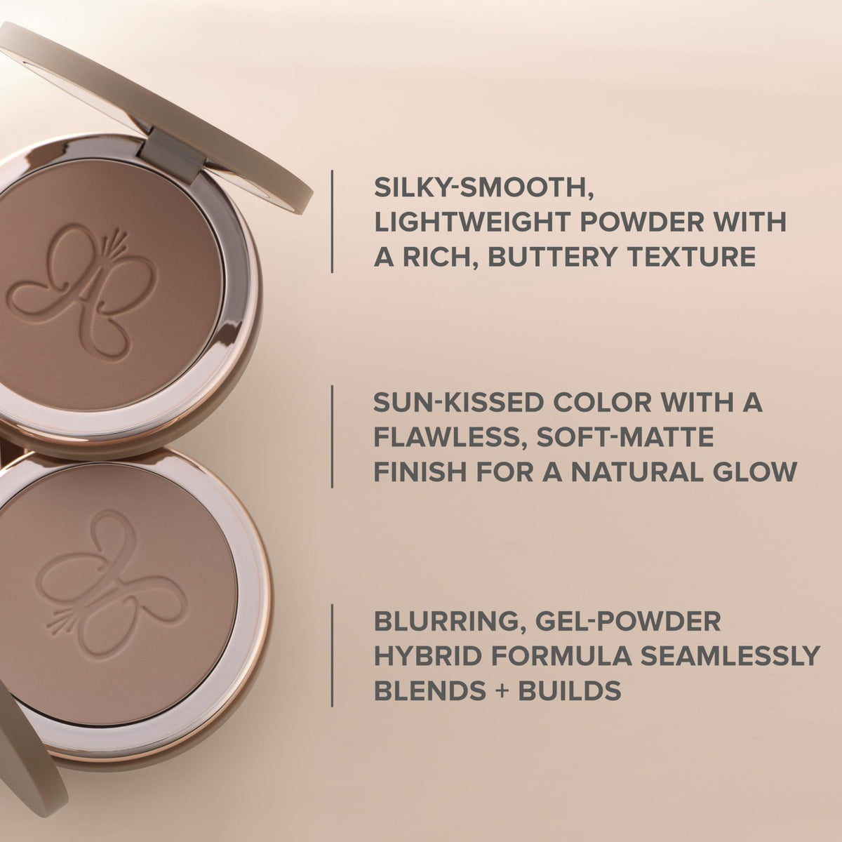 Weightless Sun-Kissed Bronzer - Blurring Pressed Powder for Face & Sculpting