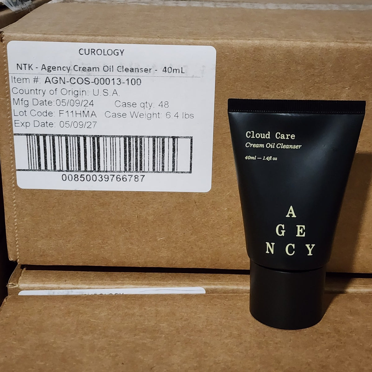 Cream Oil Facial Cleanser - Hydrating Gentle Makeup Remover 1.4 fl oz (48 Pack)