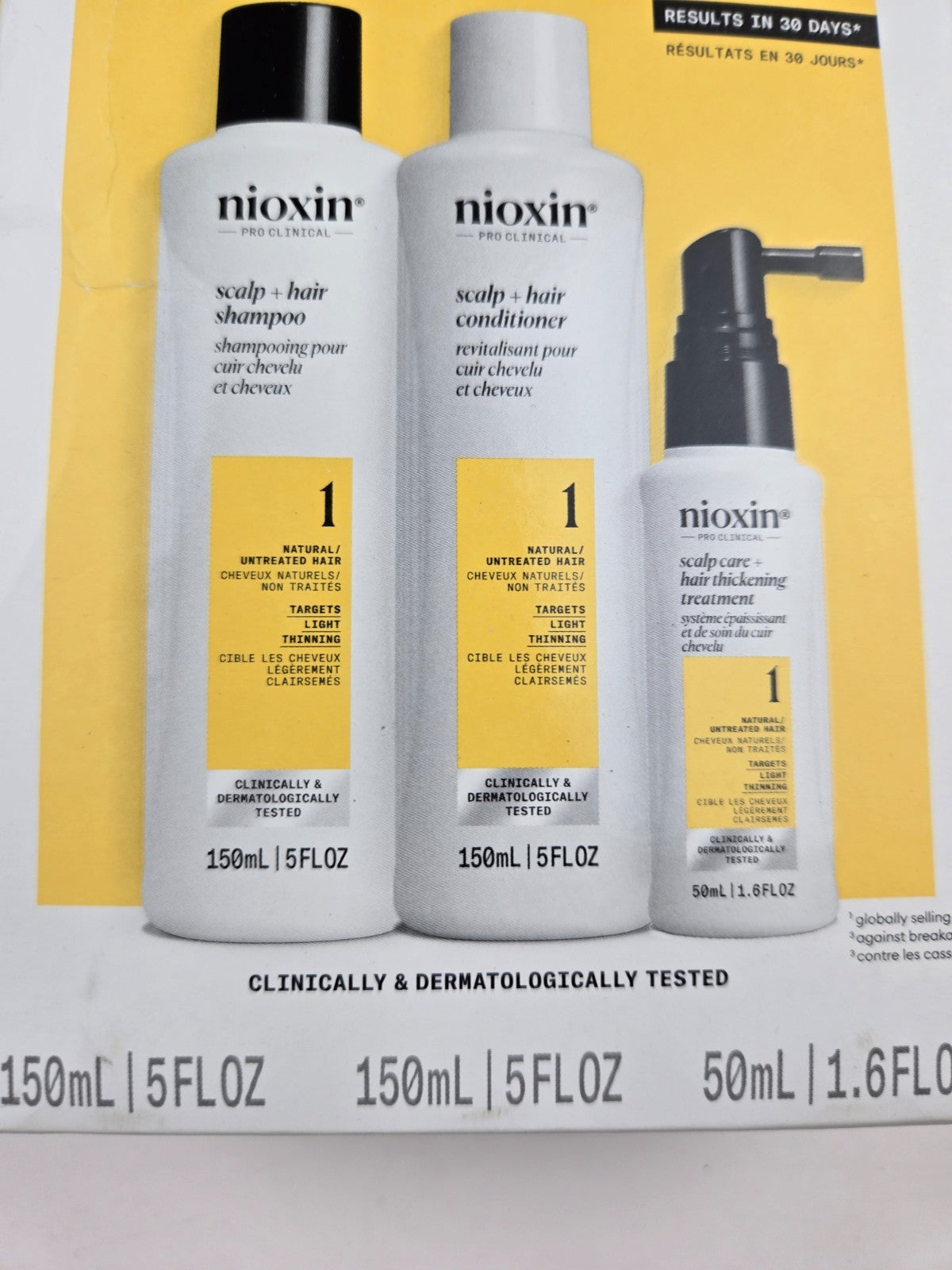 NIOXIN System 1 Hair Thickening Kit - Natural Hair with Light Thinning