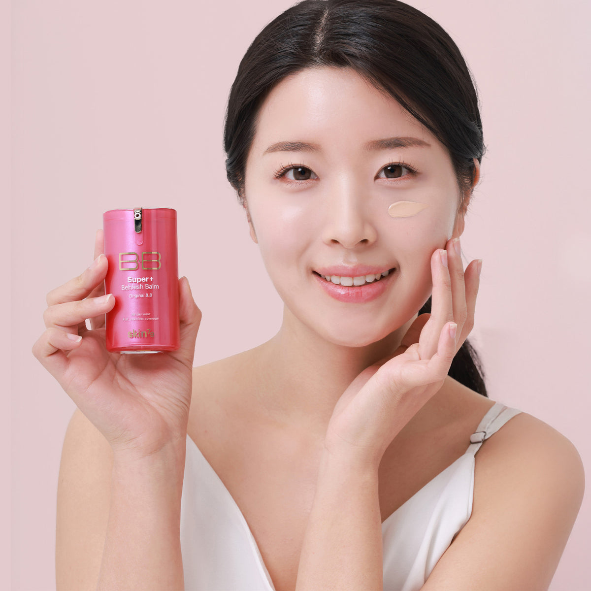 SKIN79 Hot Pink Super Plus Beblesh Balm - 40g, Lightweight BB Cream