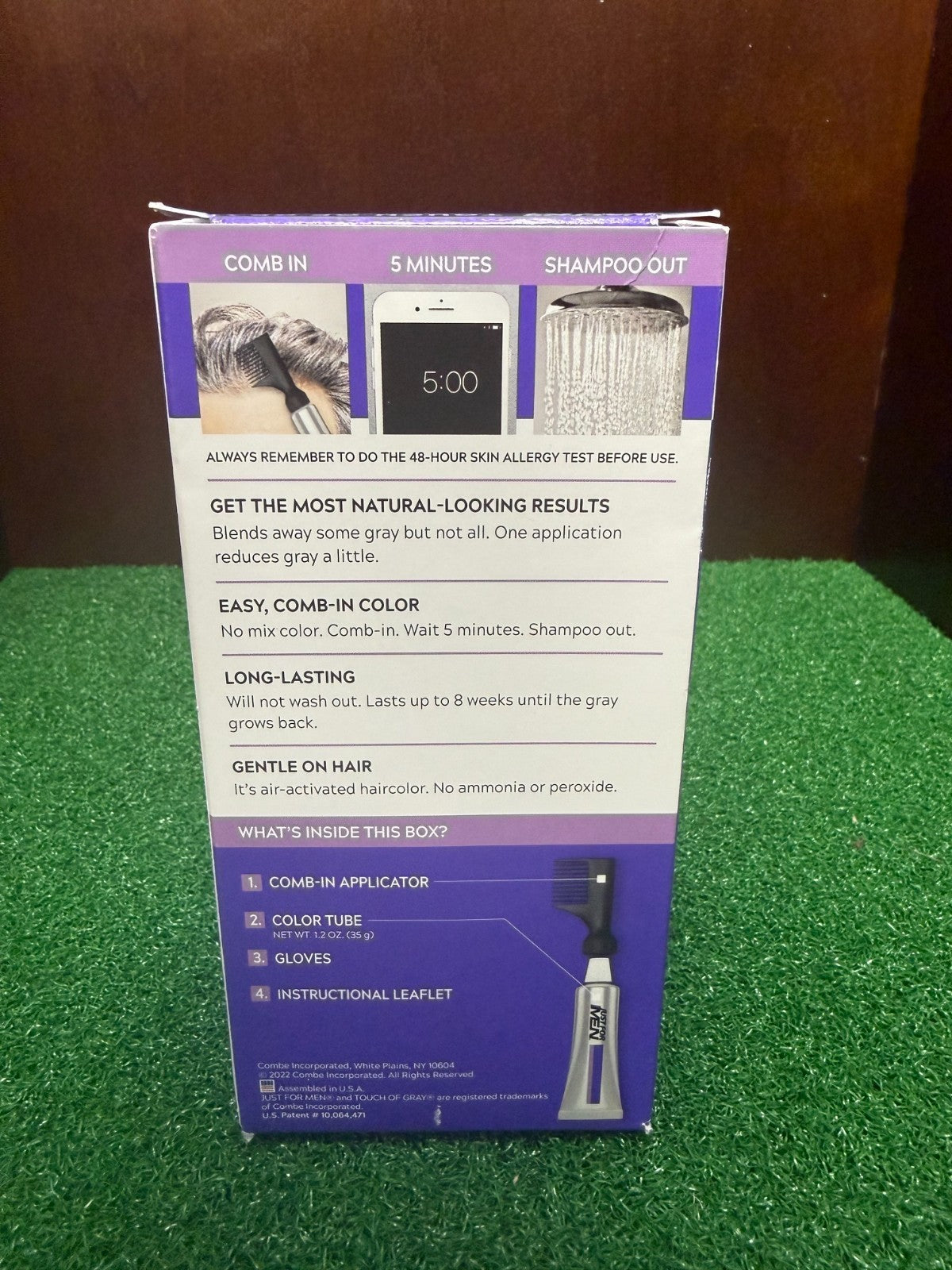 Touch of Gray Hair Color with Comb Applicator, T-25 Light Brown, 3-Pack