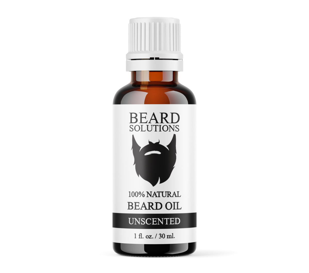 Unscented Beard Oil for Men - Hair Growth Serum & Facial Grooming 1 oz