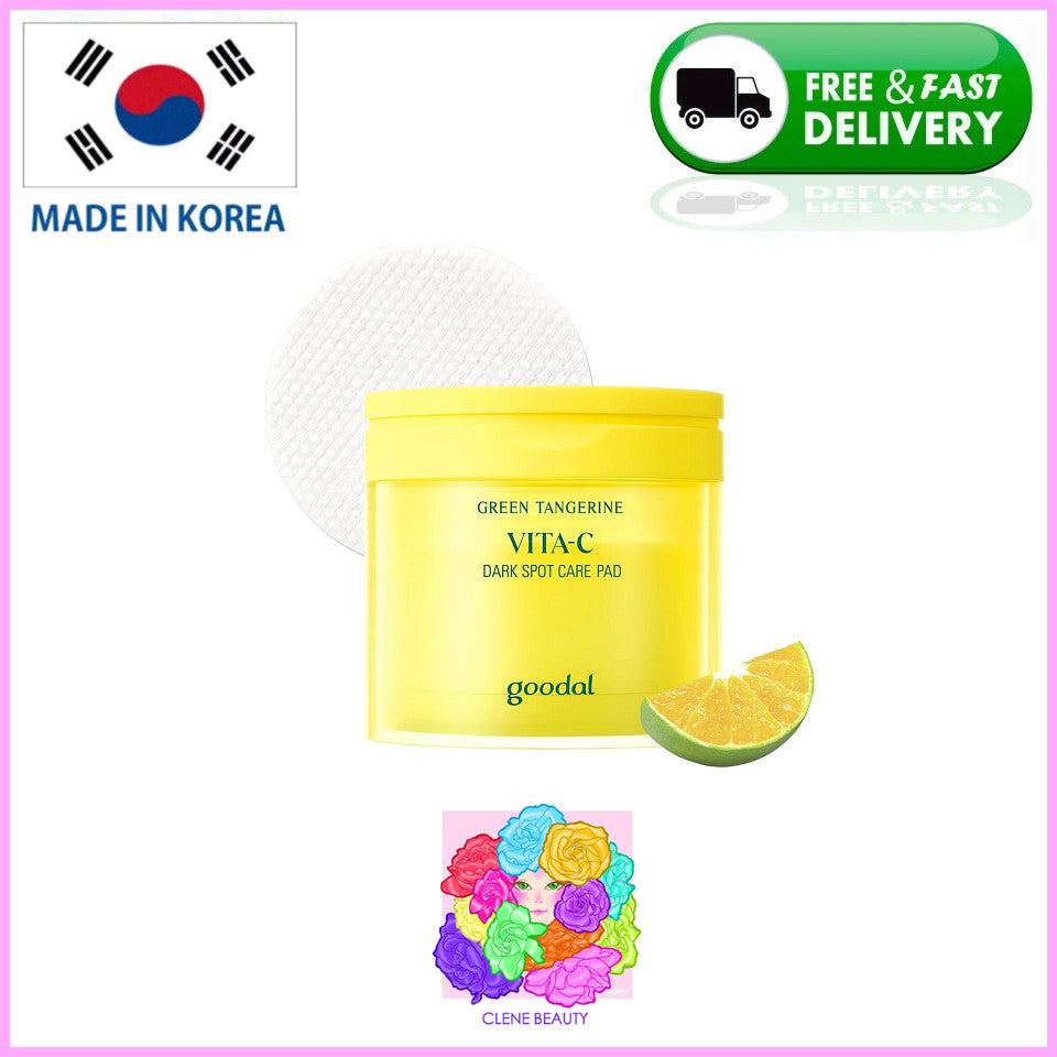 Green Tangerine Vitamin C Toner Pads for Skin Brightening & Exfoliation - 70 Count