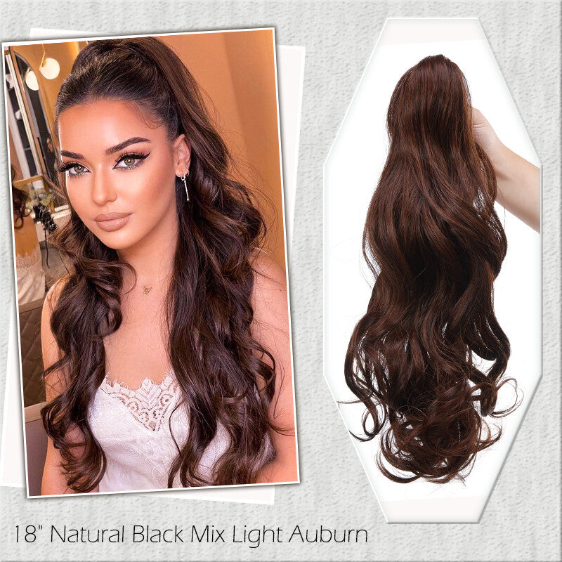 Fake Ponytail Clip-In Hair Extension Thick Natural Look 14 Inches
