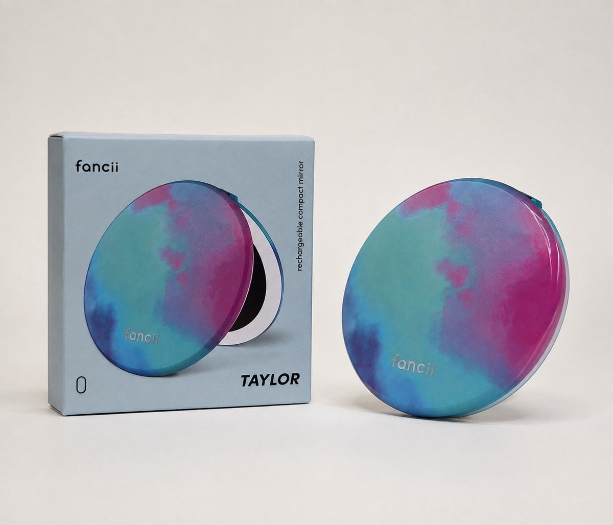 Rechargeable Tabletop Mirror with LED Light - Lavender Lagoon, Fancii Taylor