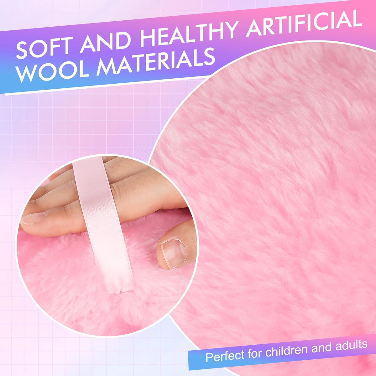 Large Body Powder Puff 6 Inch Soft Makeup & Body Powder Applicator