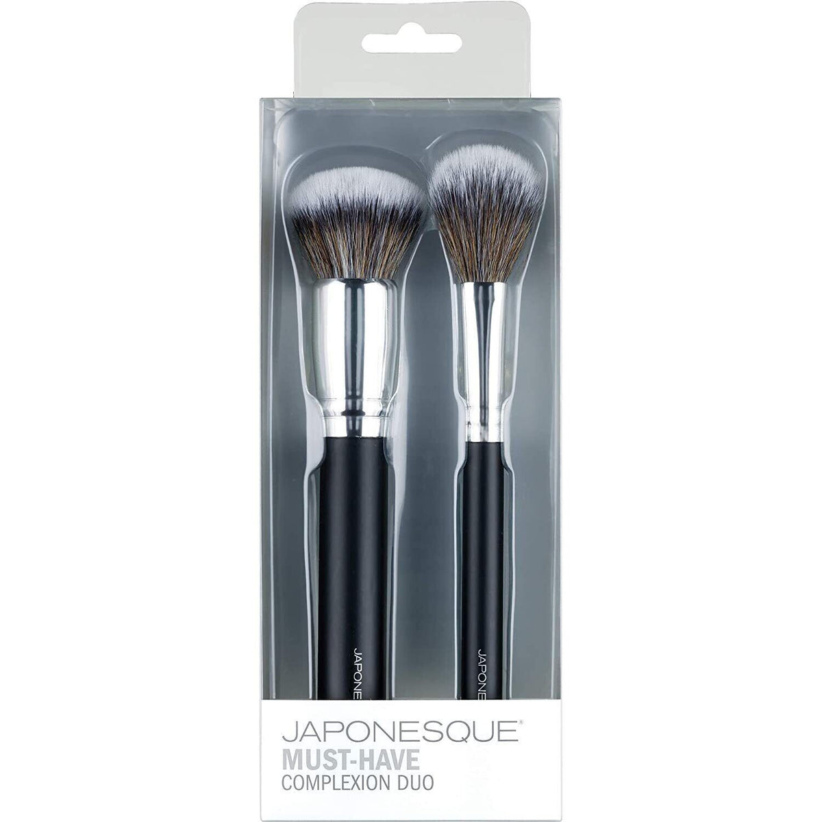 Complexion Brush Duo - Soft Liquid, Powder & Cream Makeup Brushes